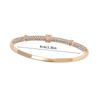 Elegant Diamond-Studded Buckle Bracelet for Women - Chic, Luxurious, Versatile Bangle