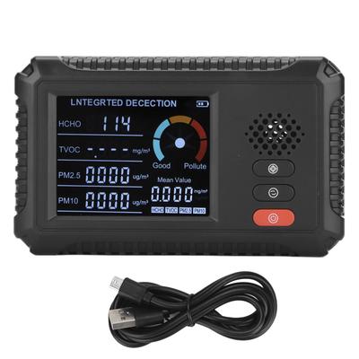 Air Quality Monitor Indoor Outdoor Air Quality Detector Portable Measures CO2 TVOC HCHO for Home