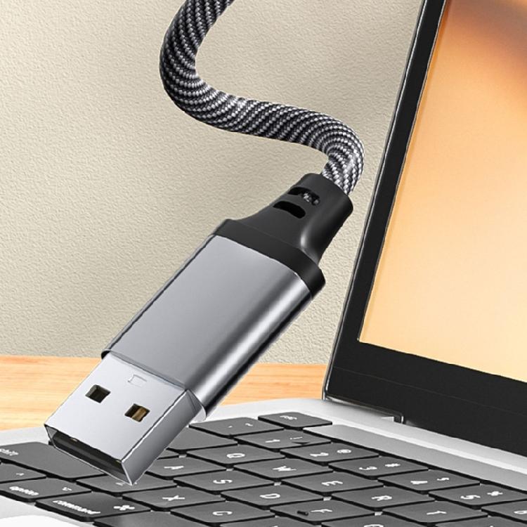 USB to 3.5mm Female Auditory Adapter for Seamlessly Connection of Headphones and Microphones