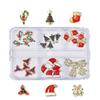 Christmas Nail Charms Nail Art Alloy Rhinestones Supplies Christmas Series Mixed Nail Art Decor for DIY Nails Ornaments