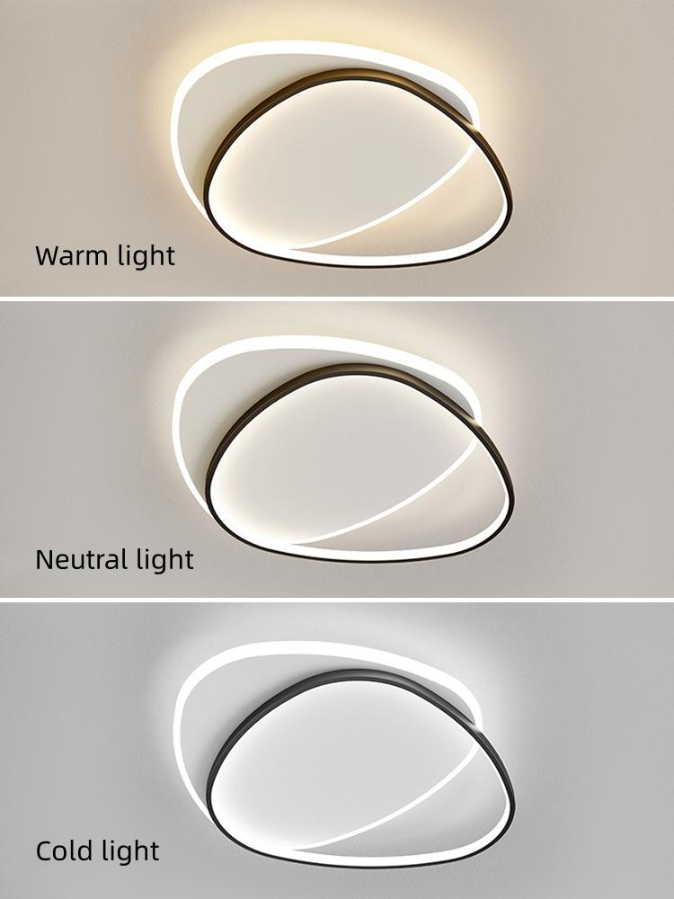 Luminária de teto de design minimalista ultrafino de camada dupla para quarto, sala de estar, cozinha, corredor, varanda, casa, iluminação LED, lustre