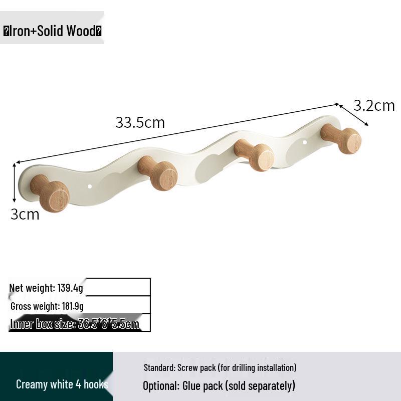 Space Aluminum No-Drill Clothes Hook for Bedroom/Bathroom Doors