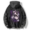Albedo Anime Grafická Mikina s Kapucí Gotická Y2k Vintage Praná Oversized Streetwear Plná Pánská Dámská Harajuku Těžká Bavlna Mikina s Kapucí