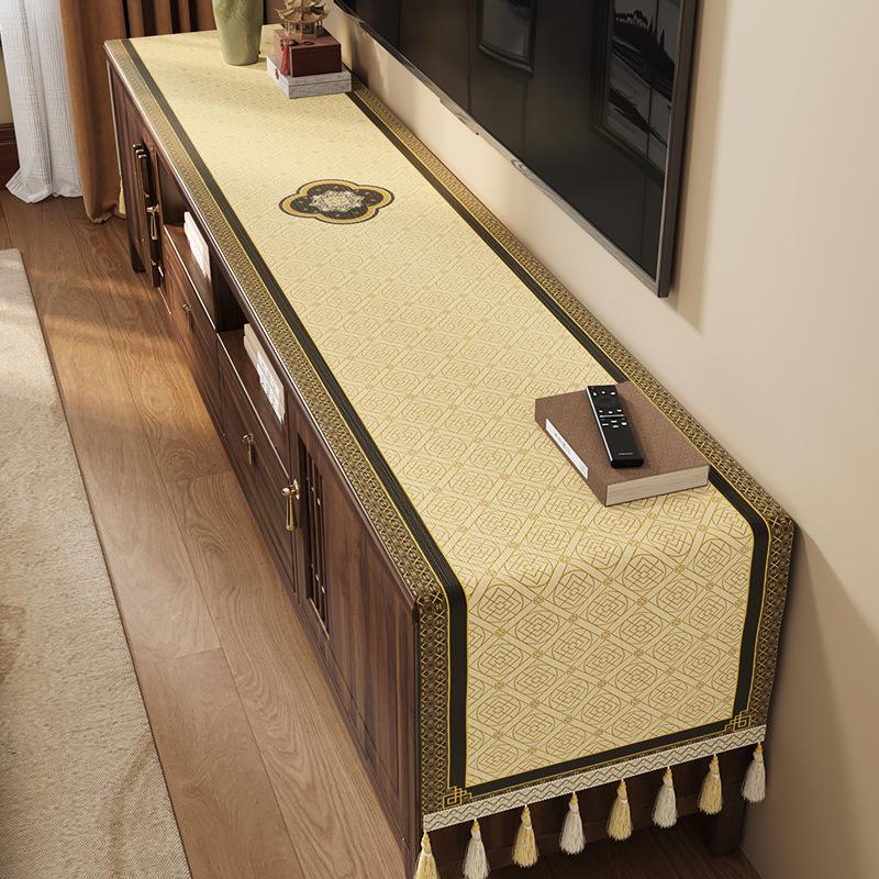 Zen TV-Schrank, Tischdecke, Couchtischabdeckung, Kommode, Schuhschrank, Beistellschrank, Hochwertige Staubtischdecke