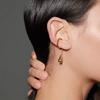 Single Able and Trendy Gold Color Water Droplet Fringe Ear Clip, Suitable for Women Without Ear Holes or Piercing Jewelry