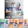 Creative Rotatable Earth Mars Sun Moon Assembly Building Block Model Toy For Children Learning Activity