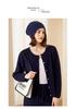 Women's 100% Pure Cashmere Hat: Warm, Double-Layered, New Color Yarn for Autumn and Winter.
