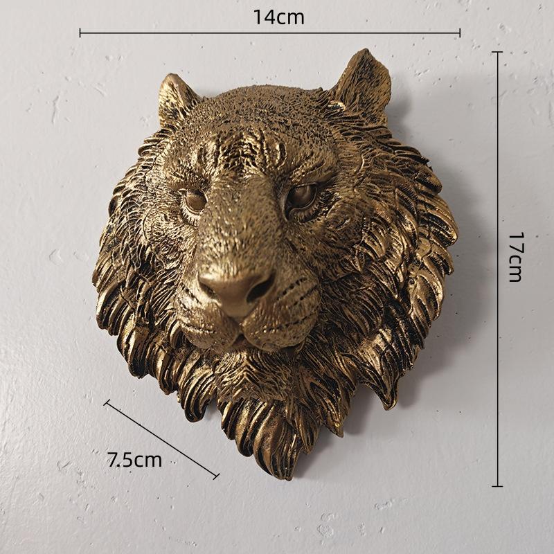 Resin Handicrafts Simulated Tiger Sculpture Wall