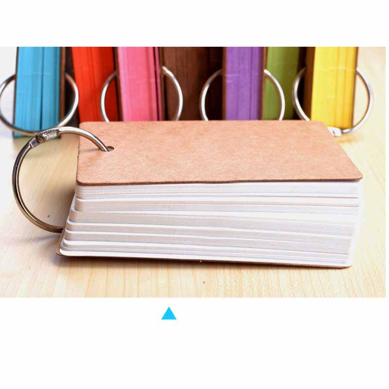 50-Pack Thick Blank Mini Spiral Bound Pocket Notebooks Students Word Learning Memo Journaling Portable Small Notepad with Metal Rings