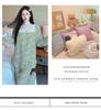 Yellow Sweet Princess Long Pajamas with Chest Pad - Korean Cloud Cotton, Plus Size, Spring/Autumn Style