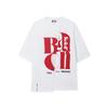 Men's FILA X Kolor BEACON T-Shirts Men's Obsidian White Crew Neck Moderate Straight Fit