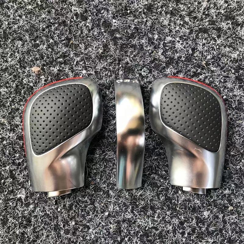 Leather With Hole Suede DSG Shift Knob Gear Side Cover DSG Emblem For VW Golf 6 Golf 7 R GTI Passat B7 B8 CC R20 Jetta MK6 GLI