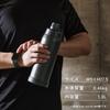 Zojirushi Trinkflasche Spülmaschinenfest Nahtloser Deckel Nur 3 Teile zum Spülen Griff Isoliert Kühlflasche Nebelgrau 1,0L [Schnelle Hydration] SD-KA100-HM