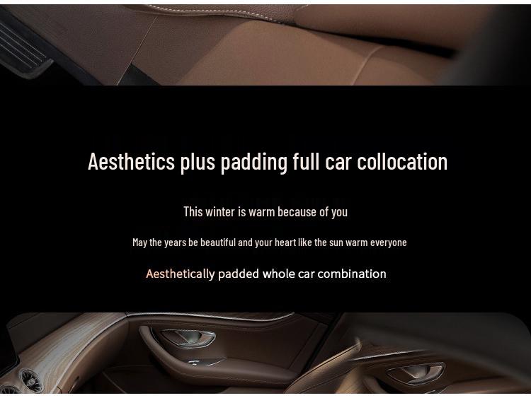 Husă ideală de flanel pentru scaun auto și suport lombar pentru toamnă și iarnă - Compatibil cu modelele ONE/MEGA/L9/L8/L7/L6