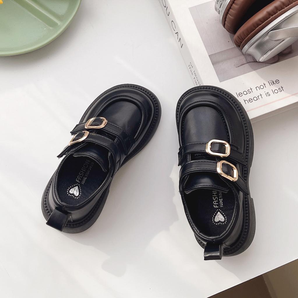 Girls shoes children's princess small leather shoes 2025 spring and autumn new girls British black single shoes loafers