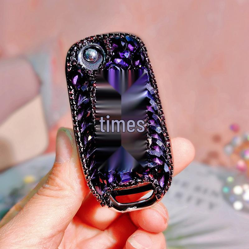 Renault Kadjar Koleos 2022 Key Cover with Rhinestones and Folding Buckle Design