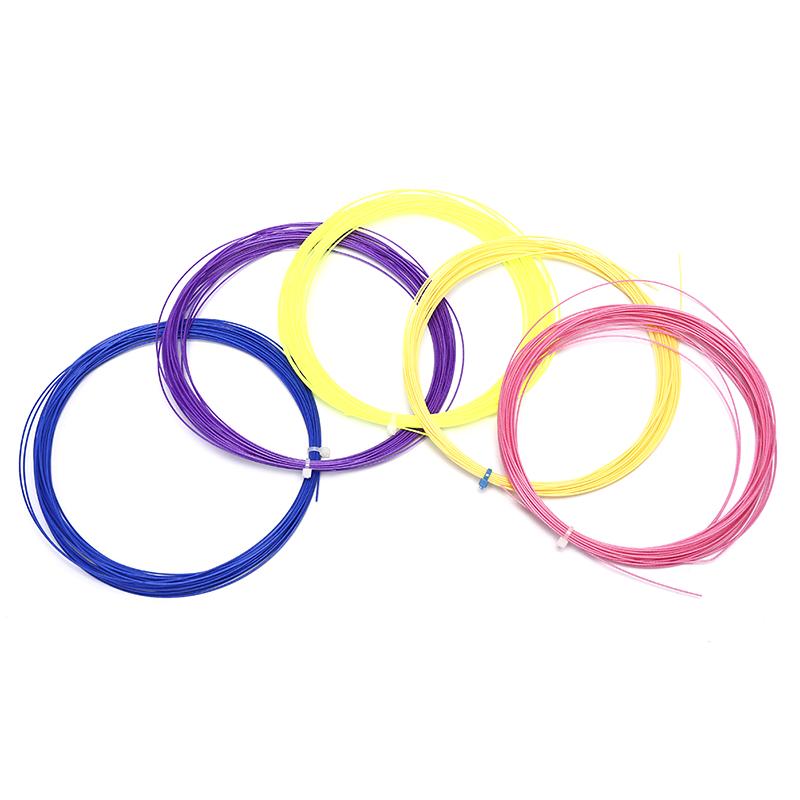 Linea di corde per badminton Corda per racchetta da allenamento per badminton Linea di corde per racchetta da badminton violetto