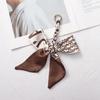 Silk Scarf Pendant Keychain: Versatile Bag Charm & Keyring