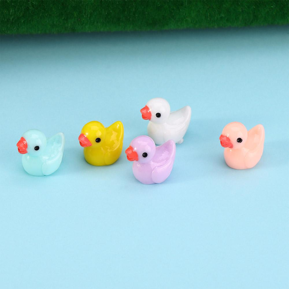 Mini Home Crafts Fairy Resin Animals Yellow ducklings Ornaments Miniature Figurine