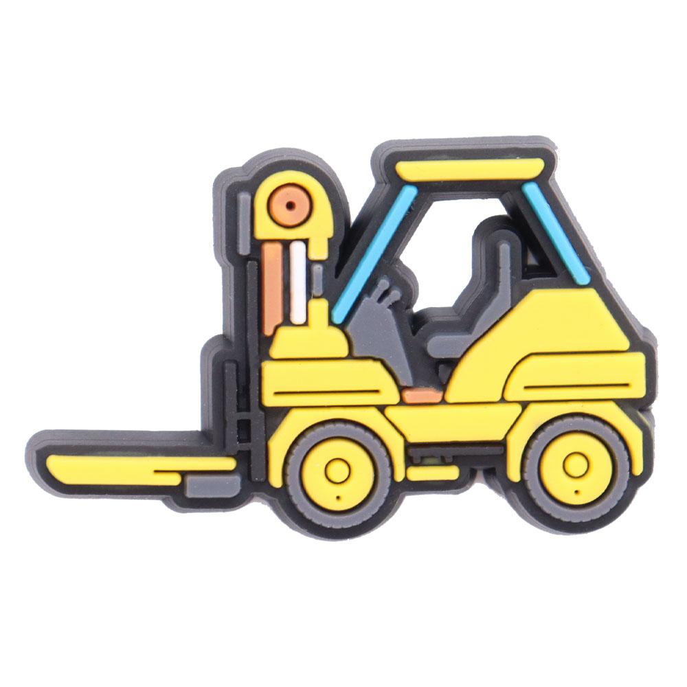 1Pcs PVC Mix Construction Vehicle Excavator Boys Buckle Clog Cool Children Cranes Car Shoe Charms Accessories Shoe Charm
