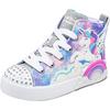 Skechers Twinkle Toes Bequeme Mode Rutschfeste Strapazierfähige High-Top Kinder Sneaker Kinder Sneaker Lila 314325L-LVMT