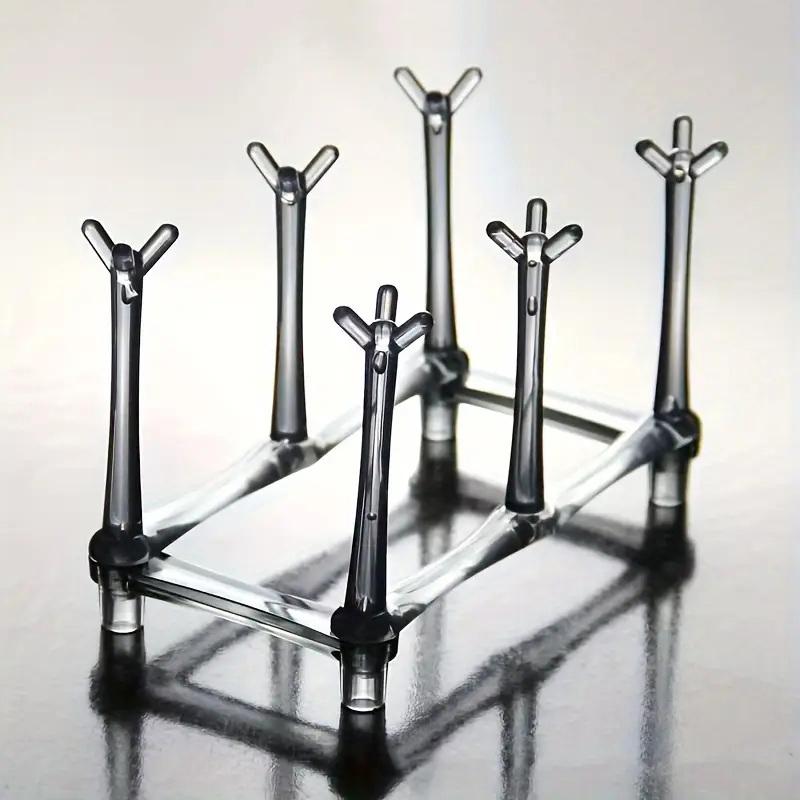 Multifunctional Water Bottle Drying Rack Bottle Drainer Rack Adjustable Spacing Retractable Cup Drying Rack Mug Cup Rack