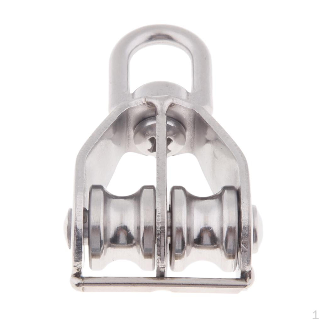 

1 Piece Double Swivel Pulley, Disc Lifting Block, Hanging Wheel with Eye M15