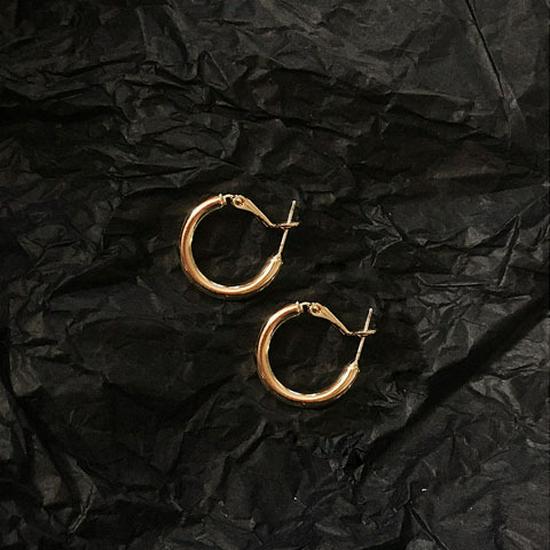 Silver Hoop Earrings: Korean Style, Popular, All-Match, High-End, Celebrity Fashion