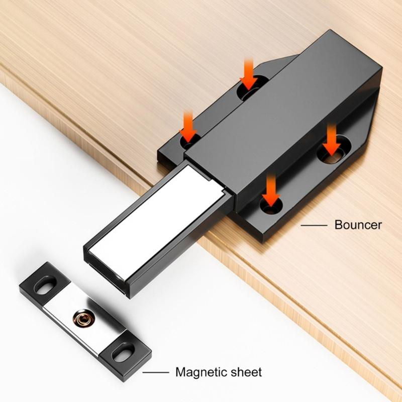 Invisible Press Release Cabinet Latches Auto Popping Mechanism No Handle Designs Magnetic Cabinet Door Opener for House