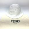 FENDI FXQ982 MARC JACOBS collab bucket hat bob hat cotton / Nylon White Unused