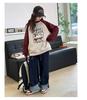 Girls' Fleece-Lined Sweatshirt - Stylish Thick Long Sleeve Top for Big Kids (Autumn/Winter)
