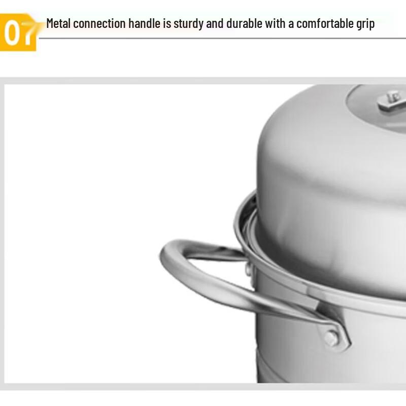 Supor 26cm doppelwandiger Edelstahldampfgarer Topf