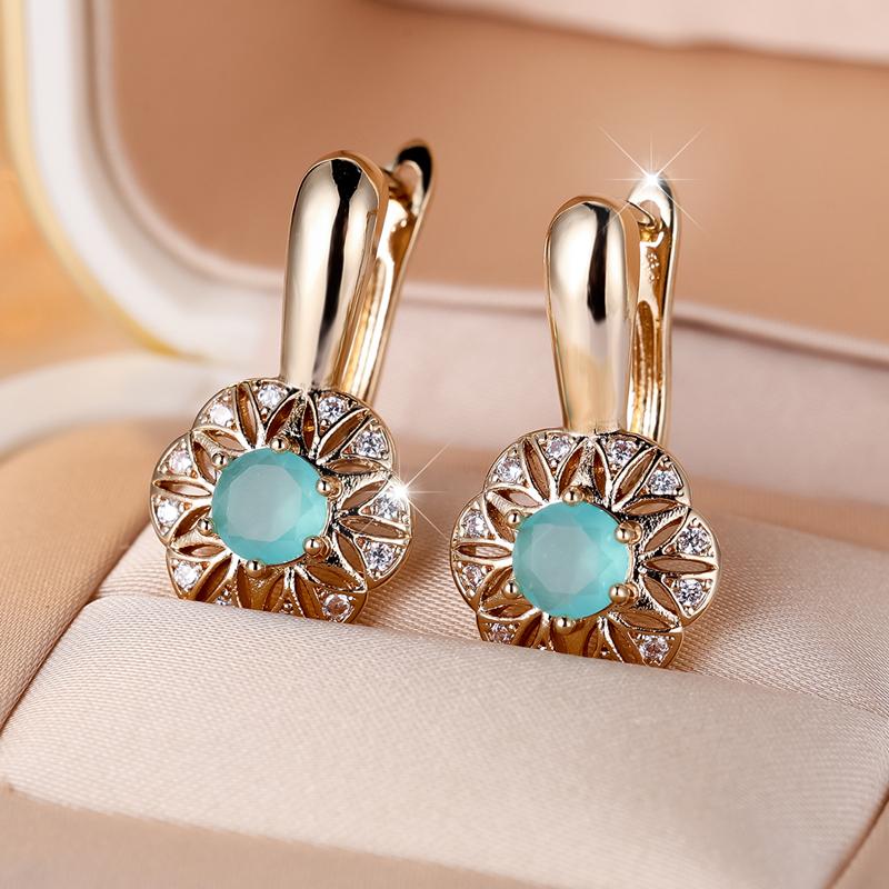 Orecchini Pendenti Donna A Cerchio In Argento Con Zirconi Cuore - Regalo