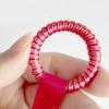 6pcs Silicone Stretchable Key Rings Plush Toy Loss Proof Coil Soft Secure Fasteners For Backpacks Bags Kids Adults