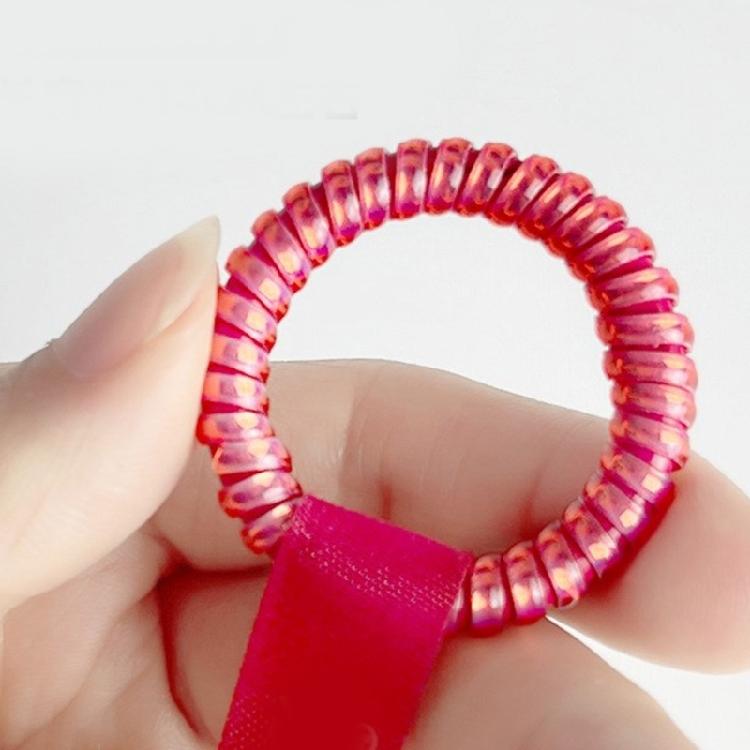 6pcs Silicone Stretchable Key Rings Plush Toy Loss Proof Coil Soft Secure Fasteners For Backpacks Bags Kids Adults