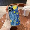 Sternenhimmel Van Gogh Handyhülle für iPhone 17 Air 16 15 14 13 12 11 Pro Max Plus Mini Xs 8 7 Weiche Transparente Hülle Fundas Zubehör
