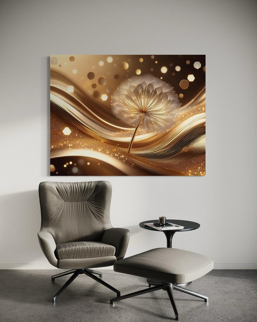 Canvas print, Flowers, dandelion clock, glamour