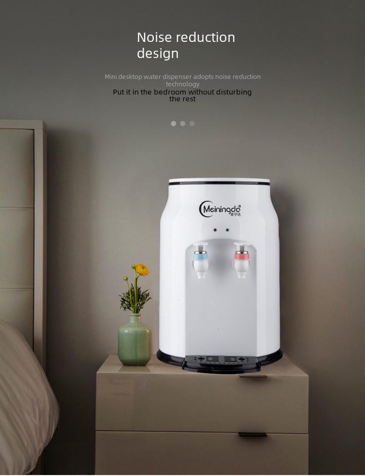 Compact Desktop Water Dispenser - Mini Fridge & Heater for Home, Dorm, or Office