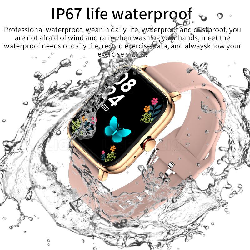 I13 Square Smart Watch with Heart Rate Sleep Monitor Bluetooth Call Message Reminder Fitness Health Tracker