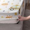 Cartoon Car Taxi Pattern Bed Hat Four-Piece Bedding Set Bedroom Dormitory Bedding Decoration
