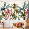 Wandteppich mit Palmenblättern, natürliche tropische Pflanzen, Bohemian-Stil, Hippie-Ästhetik, Zimmer, Heimdekoration
