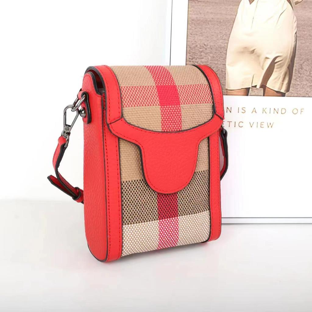 New Casual Shoulder Bags Simple Multifunctional Leather Fashionable Mobile Phone Bag High Quality Women's Diagonal Bag