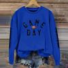 Women's Fashionable And Casual Long Sleeved Printed Round Neck Sportswear Pullover Sweatshirt Top