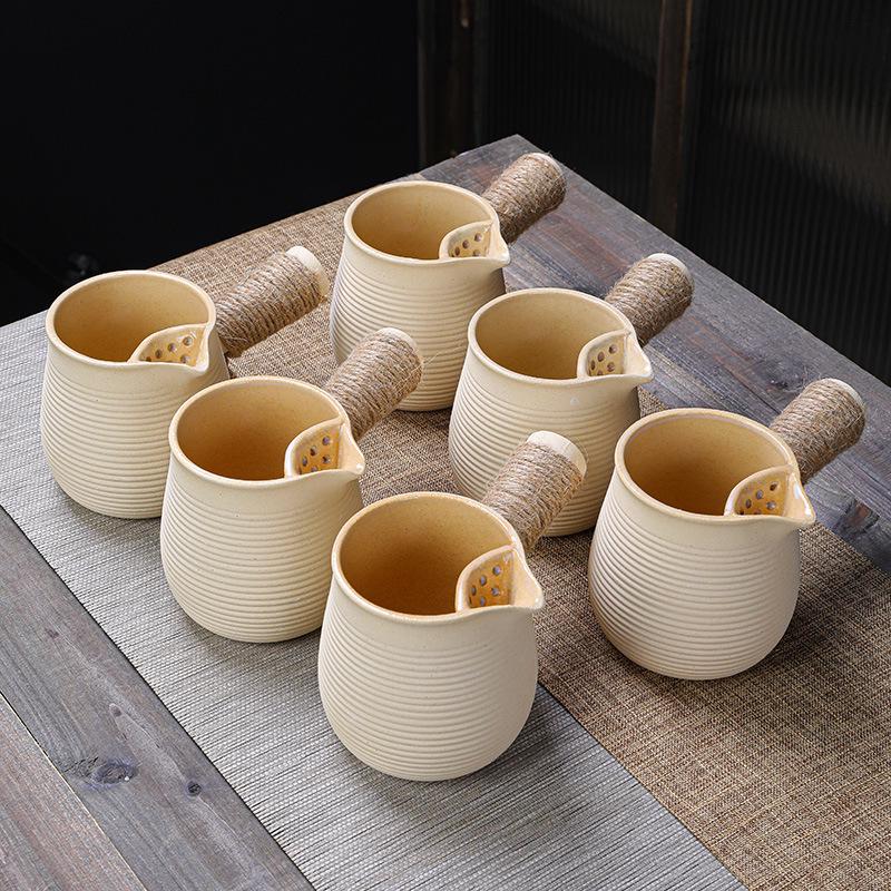 Fire-friendly Ceramic Tea Pot Set: Heat-resistant, perfect for roasting tea, boiling milk, and open flame cooking.