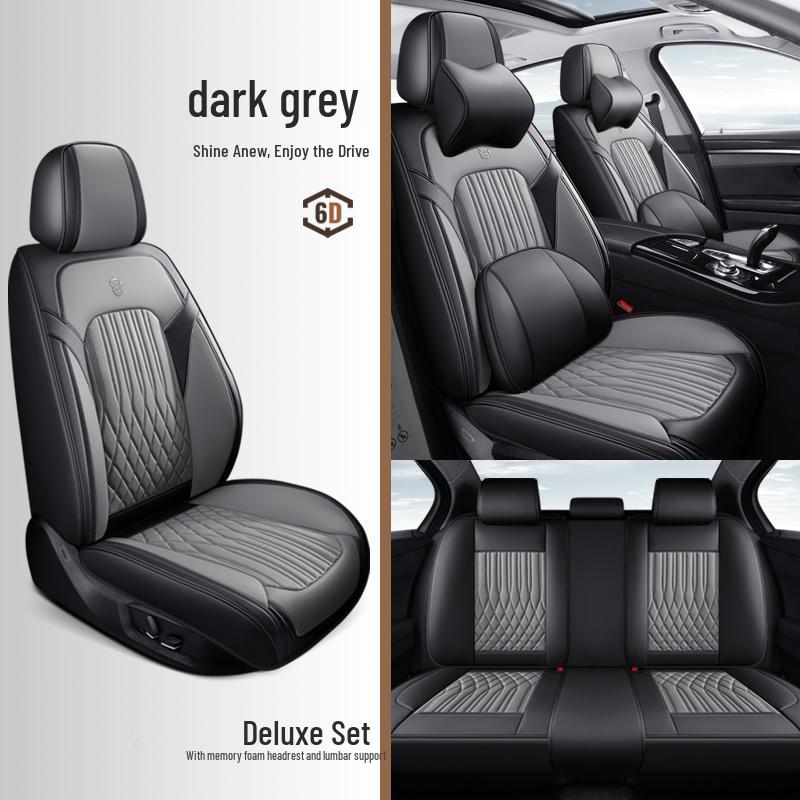 2025 Nappa Leather Universal Car Seat Cushion - All-Season, Full Surround, Thickened