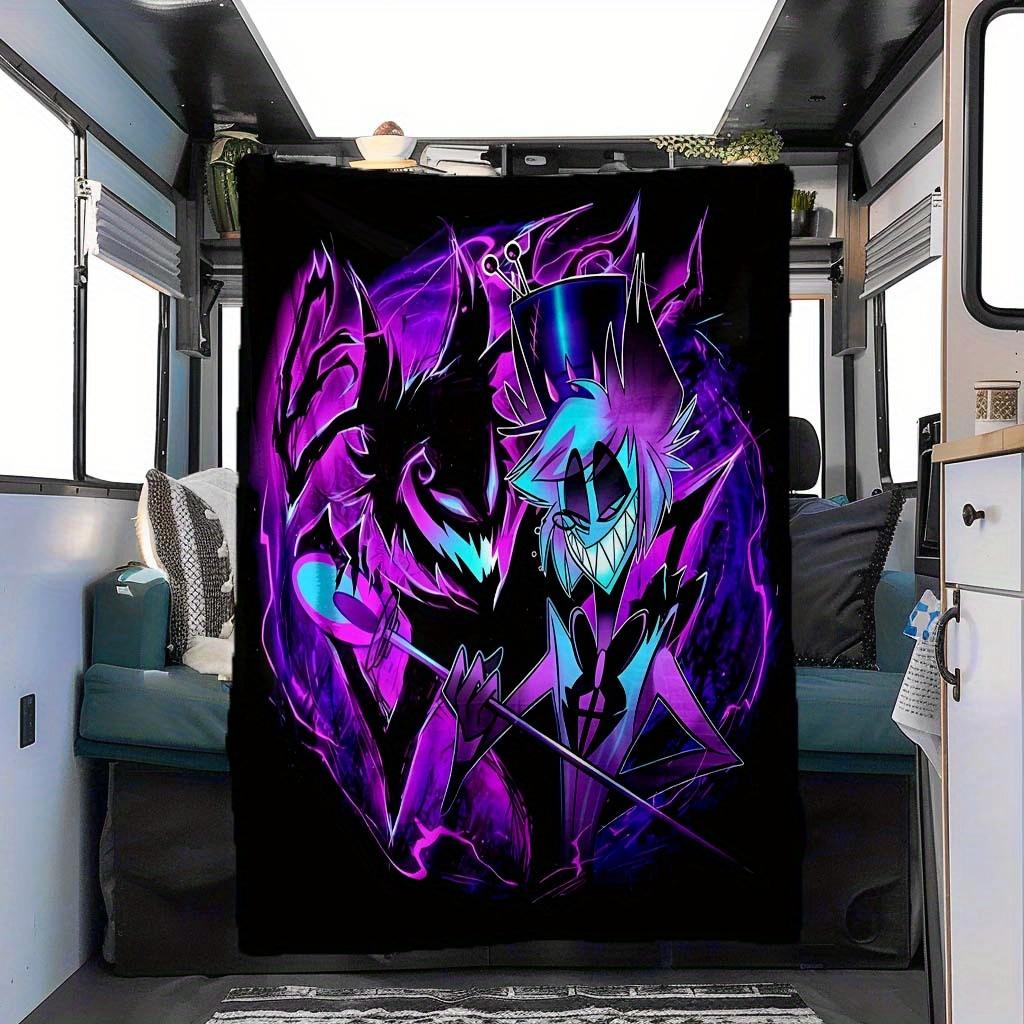 

Hazebni Hotel Alastor Soft Cozy Blanket Perfect for Car Camping All-Season Portable Throw Ideal Gift for Family or Friends 30x40in