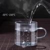 GIANXI Thicken Glass Tea Cup With Handle Transparent Heat Resistant Glass Tea Cups Chinese Kung Fu Tea Puer Tea Cup Set