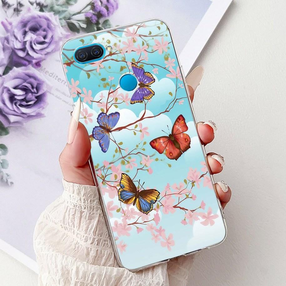 For OPPO A12 A5s AX5s Case New Fashion Butterfly Soft Slim Silicone Phone Back Cover For OPPO A7 AX7 A7N Funda OPPOA5s A 12 Capa