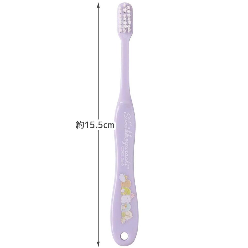 Skater for Elementary School Students Pack of Sumikkogurashi Starry Sky Stroll Toothbrush, Soft, (Ages 6-12), 3, Design, 15.5cm, TB6ST-A