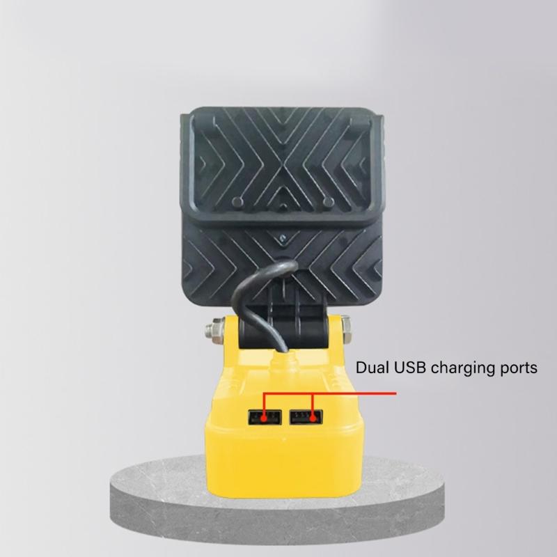 4Inch 3000Lumens Cordless LED Work Light With Double USB Charging Port For DCB206 20V batteries Camping Fishing Light